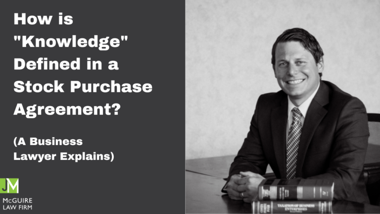 How is knowledge defined in a purchase agreement?
