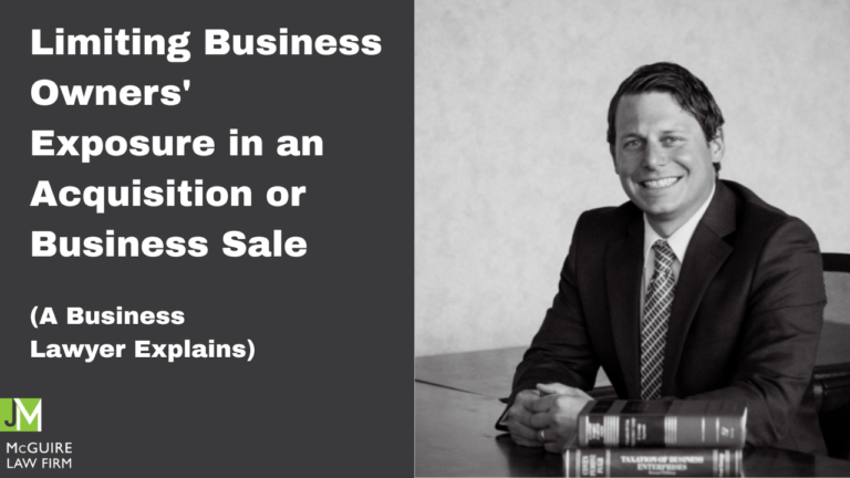 limiting legal exposure in business sale