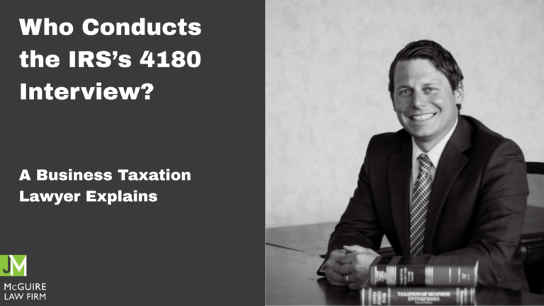 IRS 4180 Interview